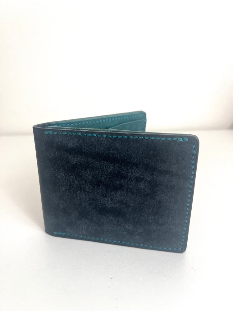 Image of Navy/Ortensia Pueblo 9-Pocket Bifold