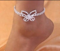 Diamond Butterfly Anklet