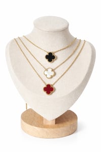 Image 1 of Gold Clover Necklace Lucky Charm Unisex Style