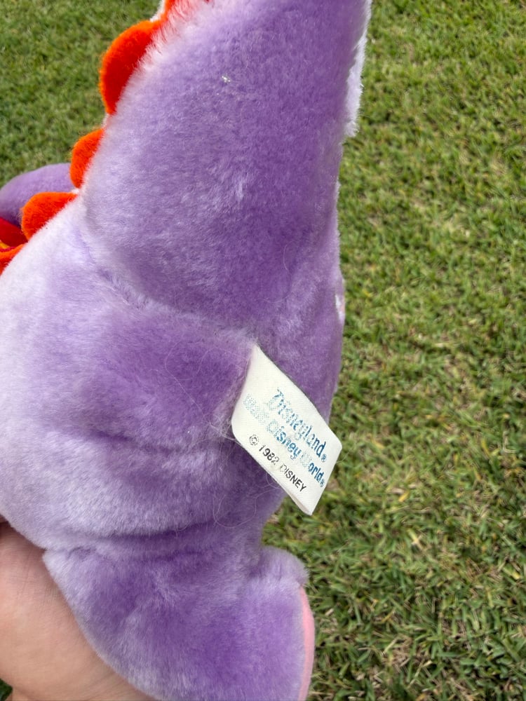 Image of Figment Plush 11" Stuffed Animal Walt Disney World Toy Disneyland Dragon VTG