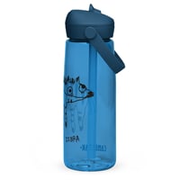 Image 6 of Flip straw water bottle zebra 