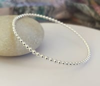 Image 1 of Bobble Bangle Sterling Silver
