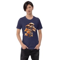 Image 25 of Beautiful Watercolor Tan and Mushrooms and Orange Leaves Unisex t-shirt