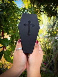 Image 1 of Black Coffin Jewelry Box 