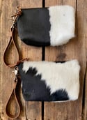 Cowhide Wristlet Clutch 