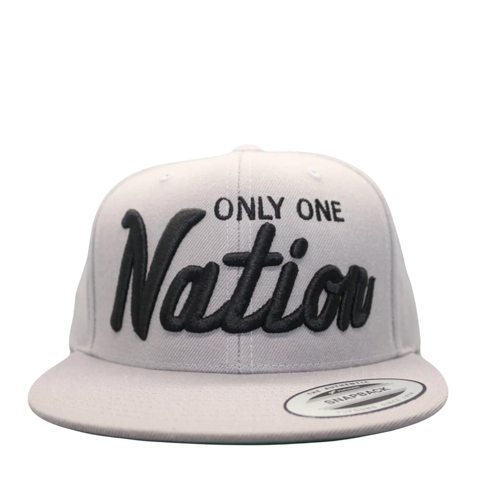 Only One Nation gray snapback 