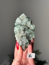 Image 1 of FAIRY HOLES POCKET CUBIC FLUORITE -LADY ANNABELLA MINE UK- A