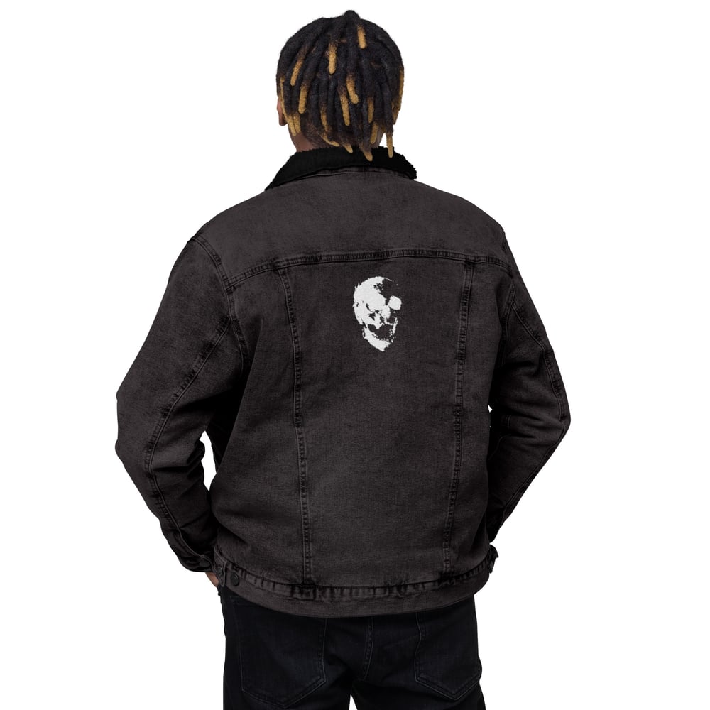 baskets unisex denim sherpa jacket