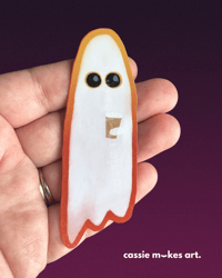 Image 3 of Iced Coffee Ghost Vinyl Sticker