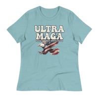 Image 6 of Ultra MAGA - Eagle Women's Relaxed T-Shirt from PatriotsCo.com