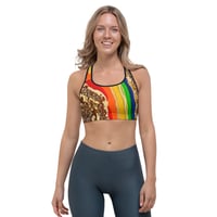 Image 2 of Rainbow Geode Sports bra
