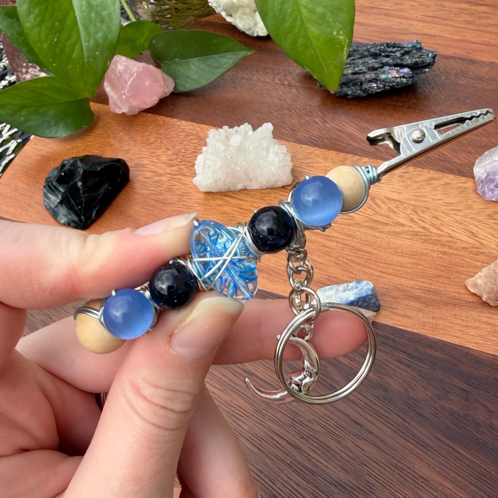 Image of moonlight clip keychain