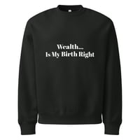 Image 1 of Wealth is my Birthright Oversized heavyweight sweatshirt