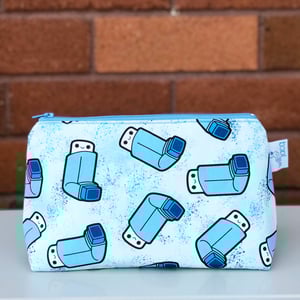 Image of Zipper Pouch Regular - Puffer Pink or Blue