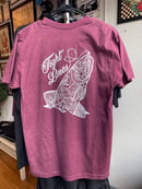 Image 2 of Tattooed Trout- Burgundy Heather