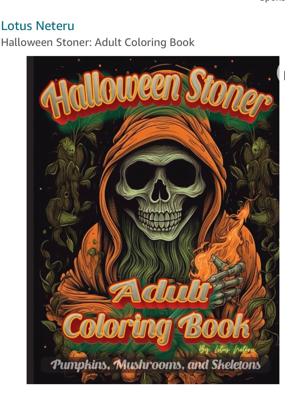 Image of Halloween Stoner Coloring Book