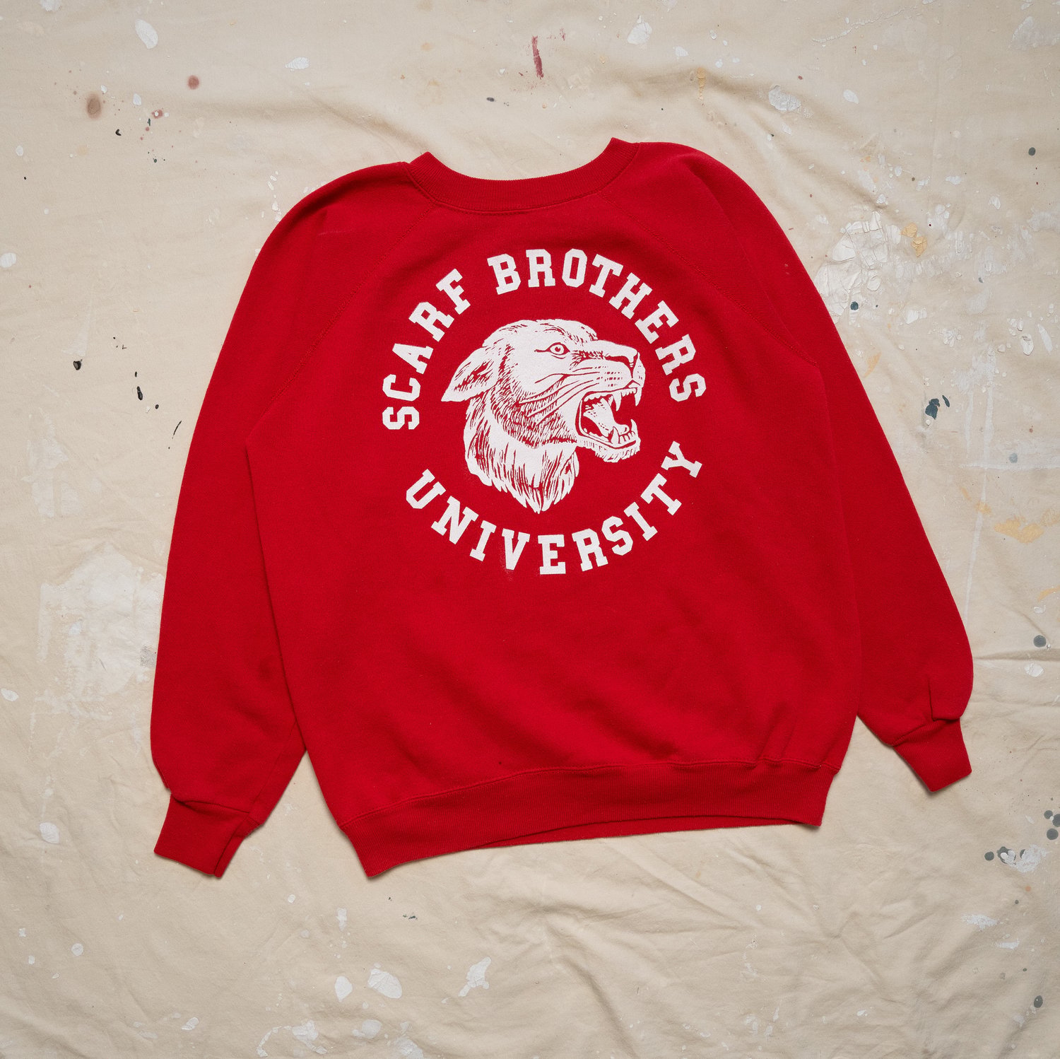 Image of University Raglan  (Medium)- Red