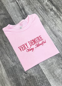 Image 1 of Light Pink Very Demure Very Mindful T-Shirt