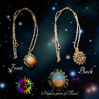 Hidden Dean moonstone sun necklace