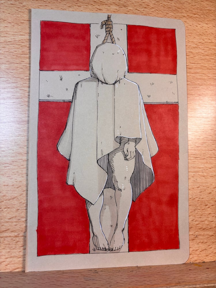 Image of Apostasy 5.5x8.5 original illustration