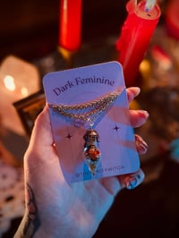 Dark Feminine Spell Jar Necklace 