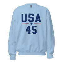 Image 5 of USA 45 TRUMP - Unisex Sweatshirt from PatriotsCo.com