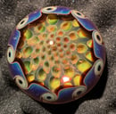 Image 1 of Fumed Honeycomb Mini Paperweight / Pocket Stone 6