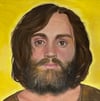 Original Hand-Painted Portrait of Charles Manson