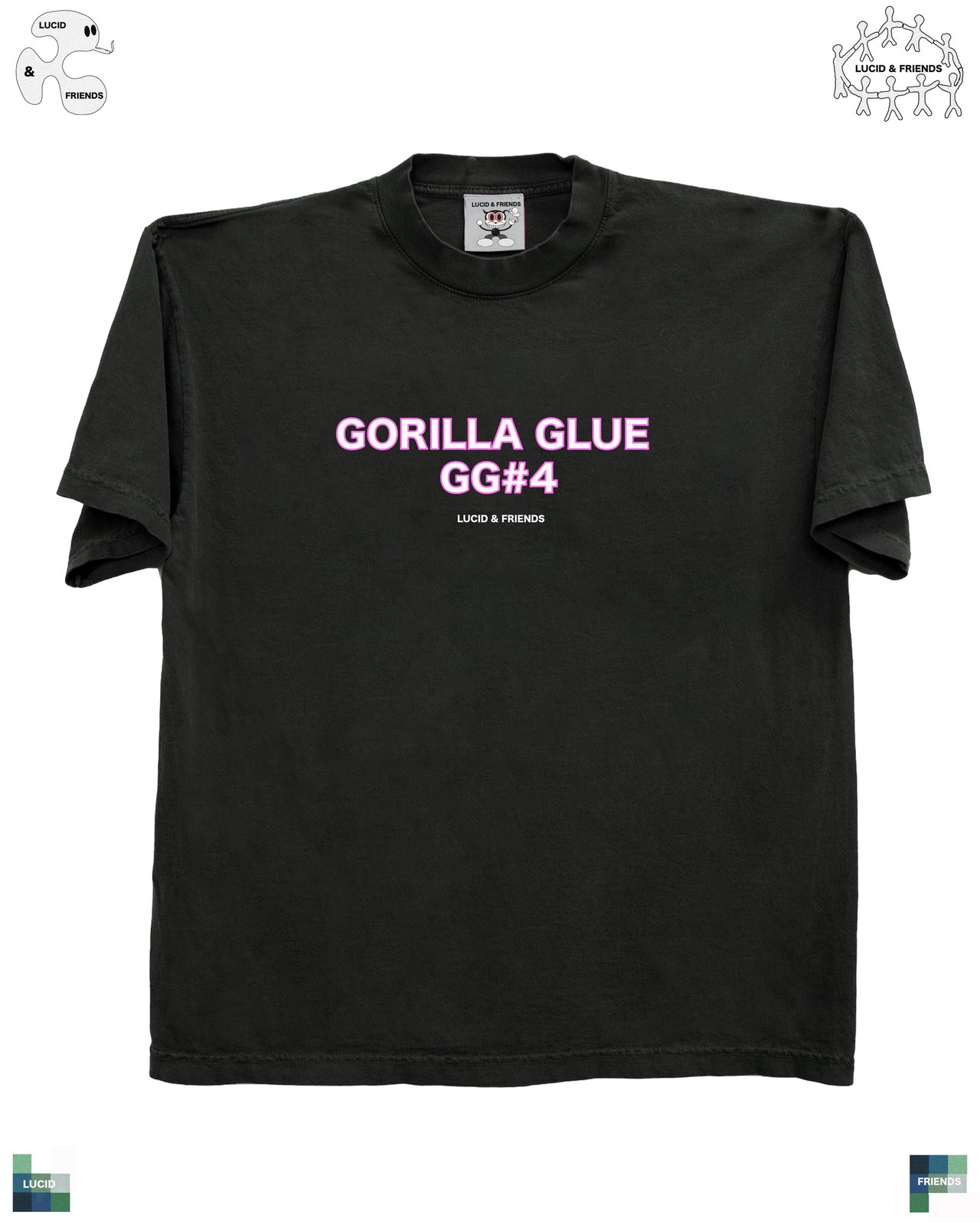 GORILLA GLUE STRAIN TEE (BLACK) LUCID 777