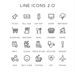 Image of Quarter Sheet Line 2.0 Icons