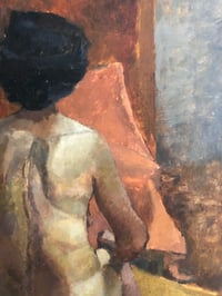Image 4 of Nude portrait on board
