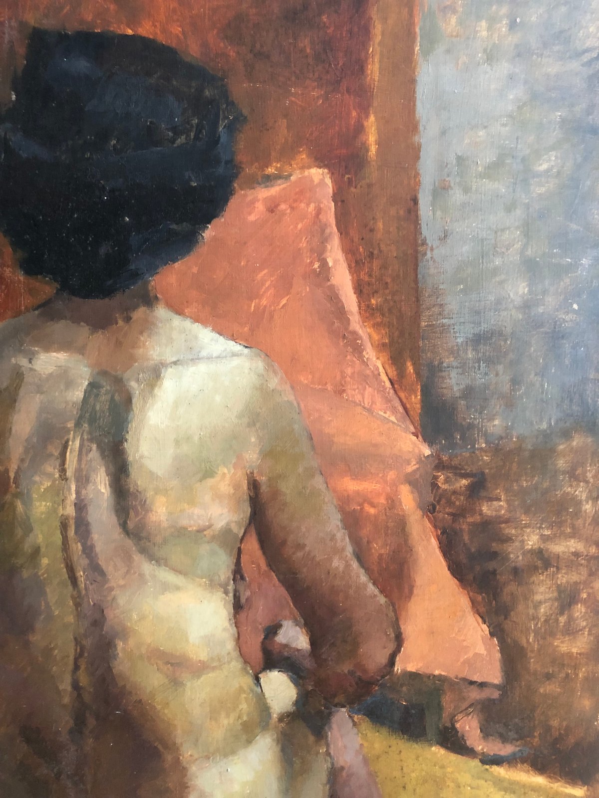 Image of Nude portrait on board