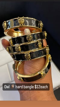 Image 1 of Owl hard bangle 