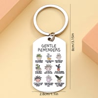 Image 4 of 1Pc Mental Health Keychain - Mental Health Gift, Gentle Reminder Keychain, Daily Belief Motivation Q
