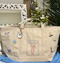Image 2 of East Coast Lobster Tote Bag 2 - Large Multi Icon