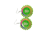 Image 3 of Neon Green Glitter Florals