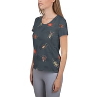 Image 2 of Arachnid Fitted Athletic tee - blue