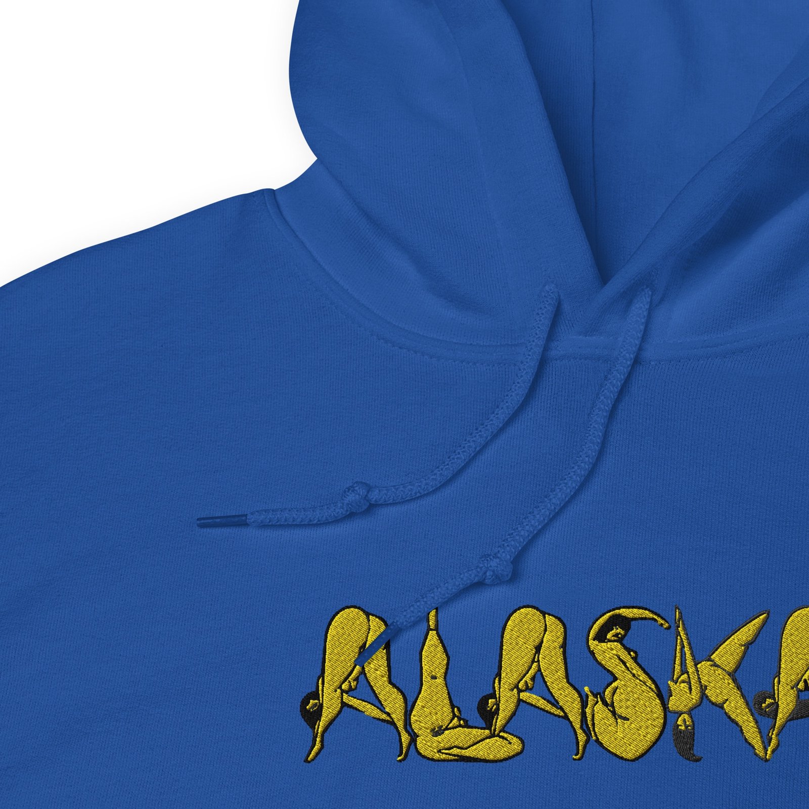 ALASKA Embroidered Heavy Blend Hoodie//blue | artistnatalie