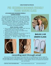 Image 1 of Beginner Friendly Frame Making Class