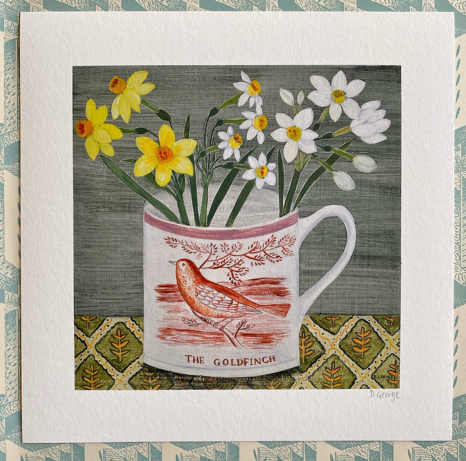 Image of The Goldfinch cup print