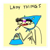 Image 1 of lady things Bubble-free stickers 
