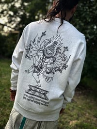 Image 1 of LORD NARASIMHA /Crewneck (White/Black)