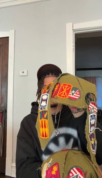 Image 3 of  Military duffel back patchwork hat 
