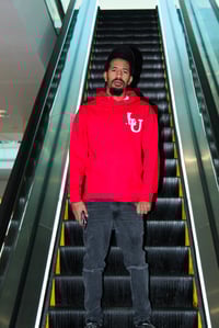 Image 2 of Red "LU" Hoodie 