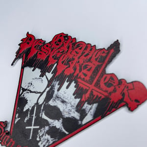 Image of Grave Desecrator - Sign Of Doom Carved Faux Leather Patch