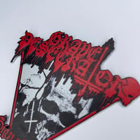 Image 2 of Grave Desecrator - Sign Of Doom Carved Faux Leather Patch