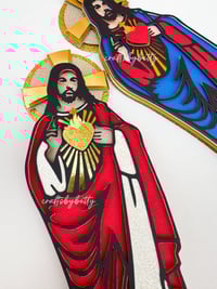 Image 3 of Sagrado Corazon de Jesus y Maria Full Body SVG Bundle 