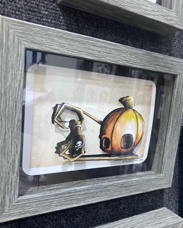 Image of "The Bottle" Mini Shadow Box