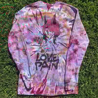 Image 1 of "LOVE IS PAIN" TIE DYE LONGSLEEVES