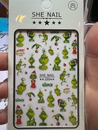 Image 2 of Grinch sticker sheet 